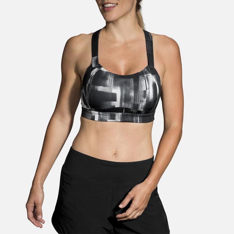 Brooks Juno Sports Women's Running Bra - Grey (73614-NYUE)